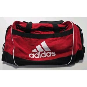 Adidas Defender III Duffel Bag Medium Red And Black